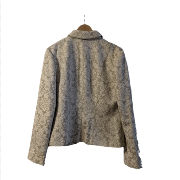 The Limited Champagne Jacquard Blazer - Sz 10 - Picture 2 of 9
